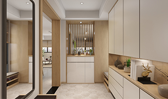 全屋定制玄關柜有哪些款式組合？