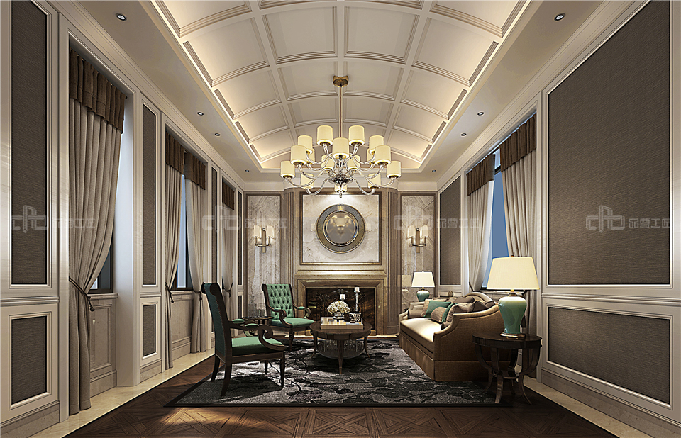 美式全屋整木定制風格，臥室效果圖大全(圖6)