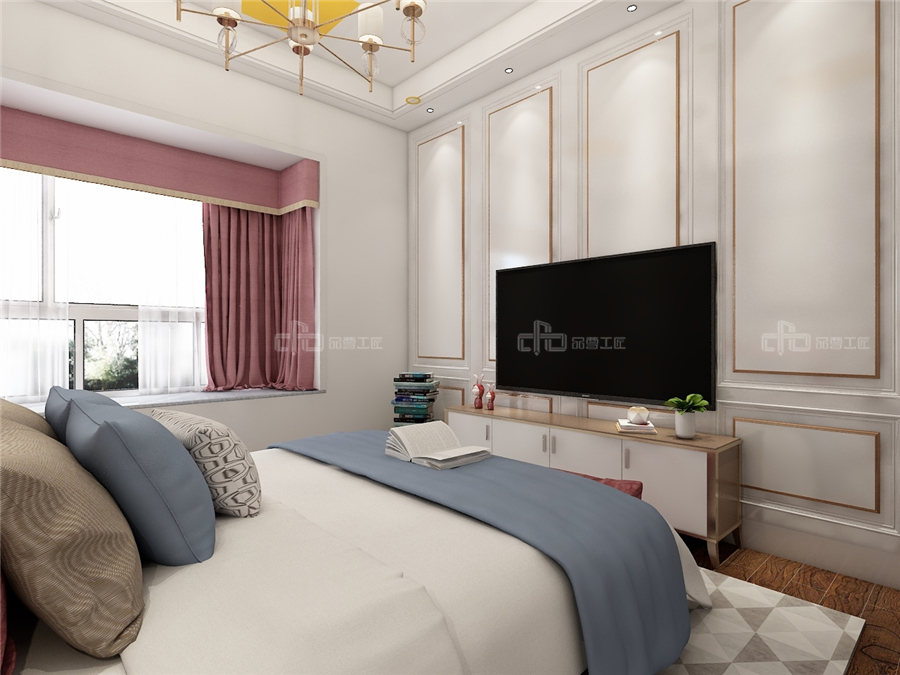 120㎡整木定制美式輕奢設計,享受小資情調的藝術(圖9) 120㎡整木定制美式輕奢設計,享受小資情調的藝術(圖9)