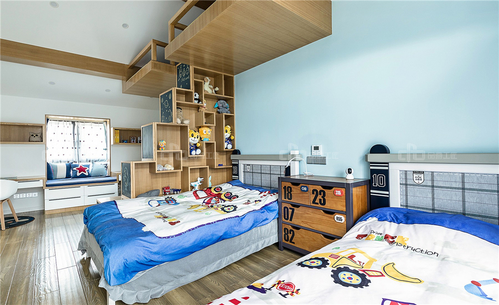 全屋定制設計雙人兒童房怎么樣?(圖3) 整木定制,全屋定制