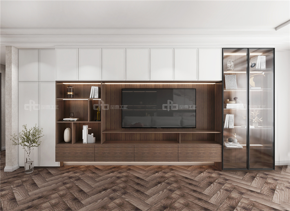 客廳電視柜定制怎么設計好，有哪些款式？(圖2)