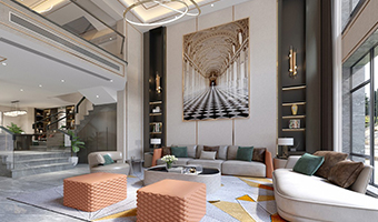 400㎡別院實拍，詩畫意境輕奢風格