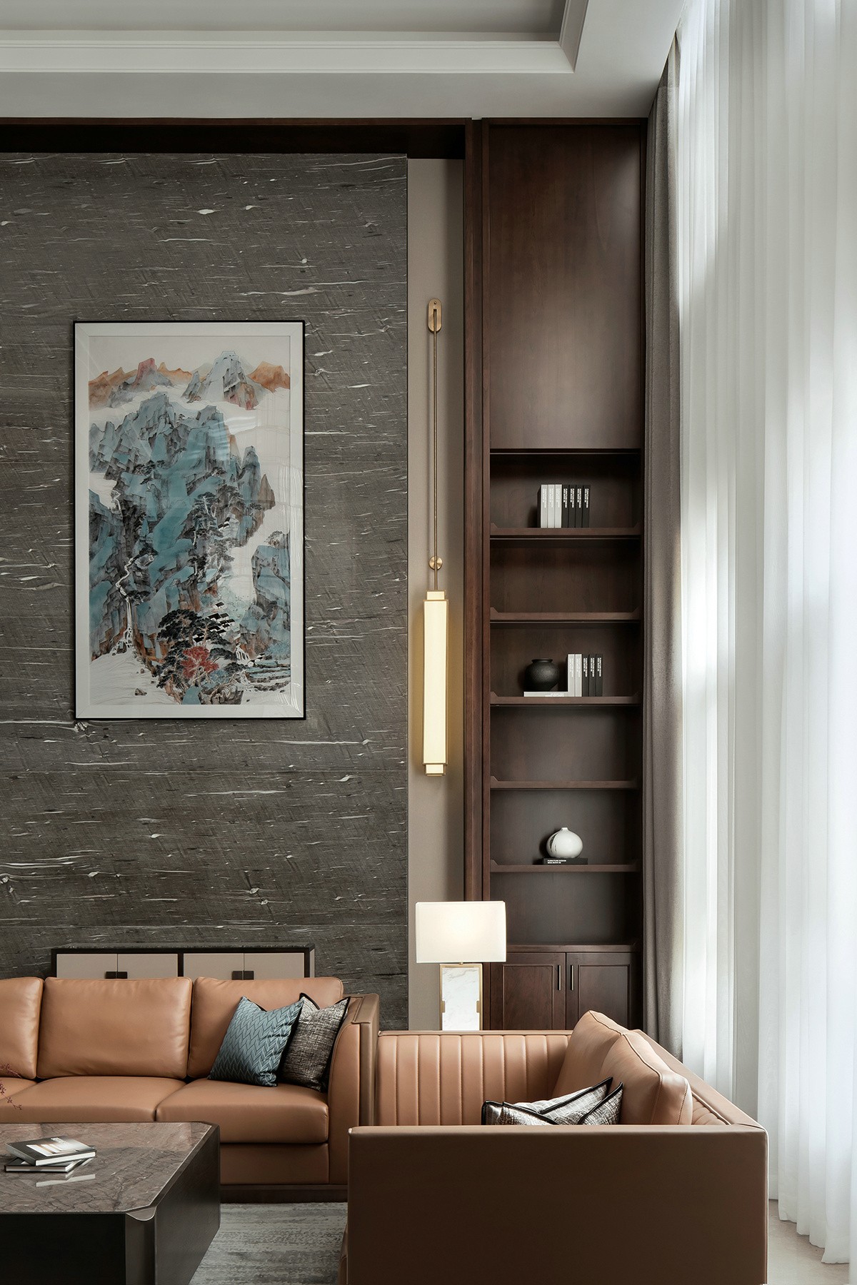 1000㎡別墅大宅整木定制,優雅沉靜新中式(圖10) 10.jpg