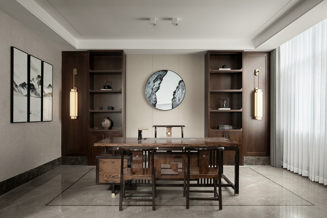 1000㎡別墅大宅整木定制,優雅沉靜新中式(圖13) 13.jpg