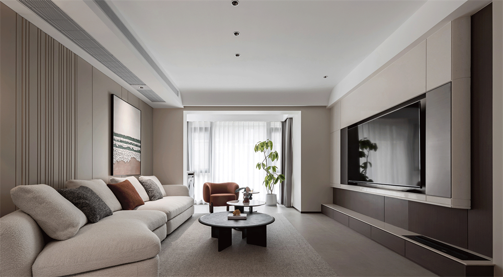 180㎡現(xiàn)代極簡復式,生活中的藝術感(圖1) 1.jpg