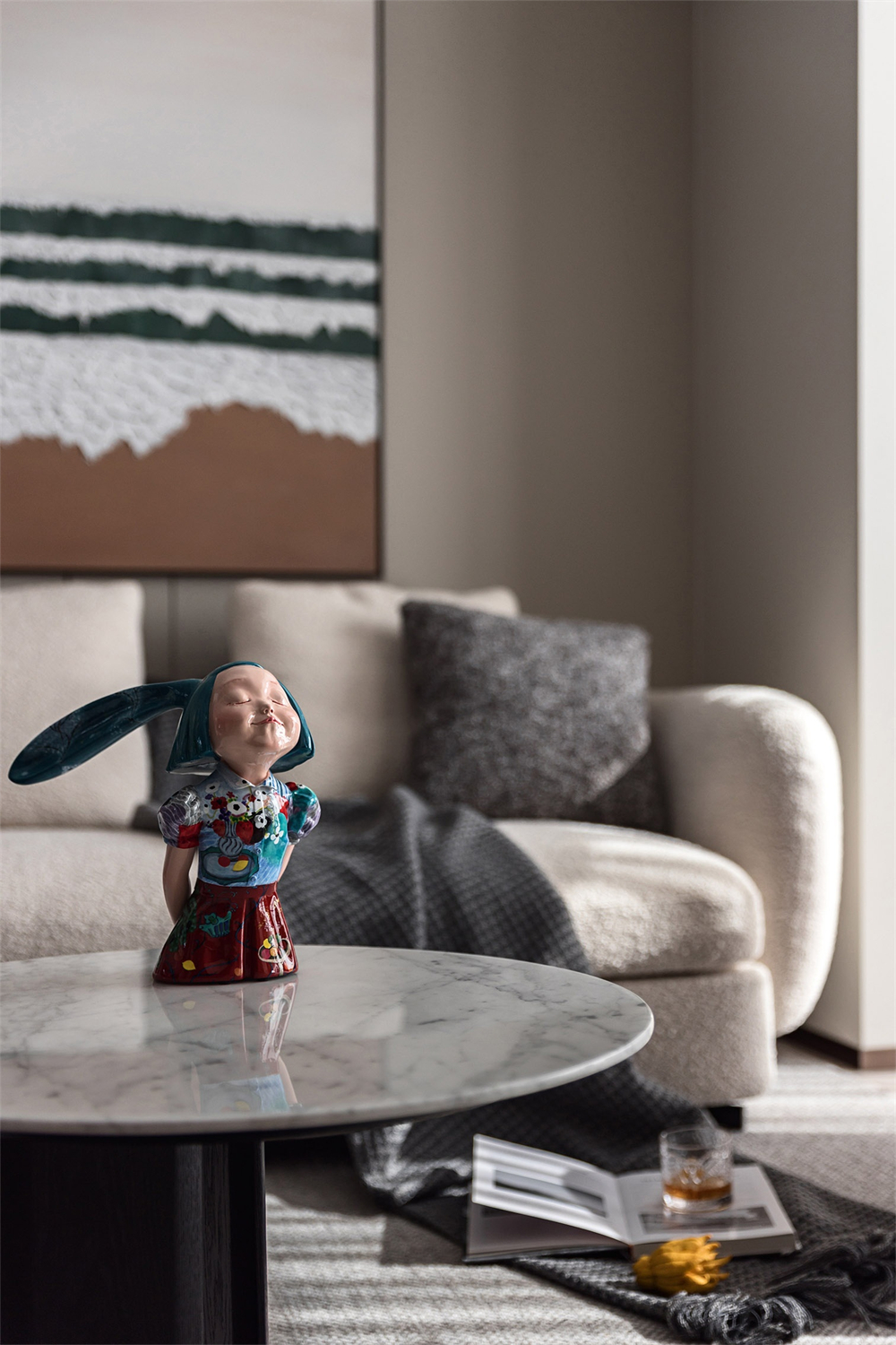 180㎡現(xiàn)代極簡復式,生活中的藝術感(圖2) 2.jpg