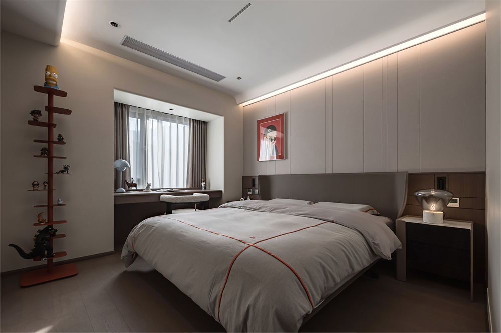 180㎡現(xiàn)代極簡復式,生活中的藝術感(圖18) 19.jpg